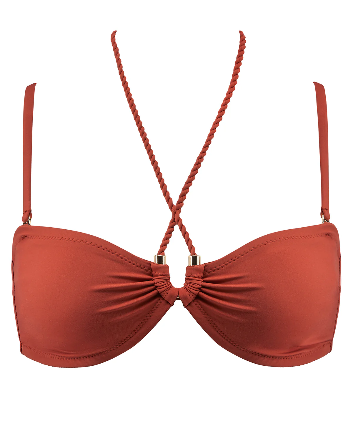 Summer Journey Haut de maillot de bain Bandeau coques amovibles Clay