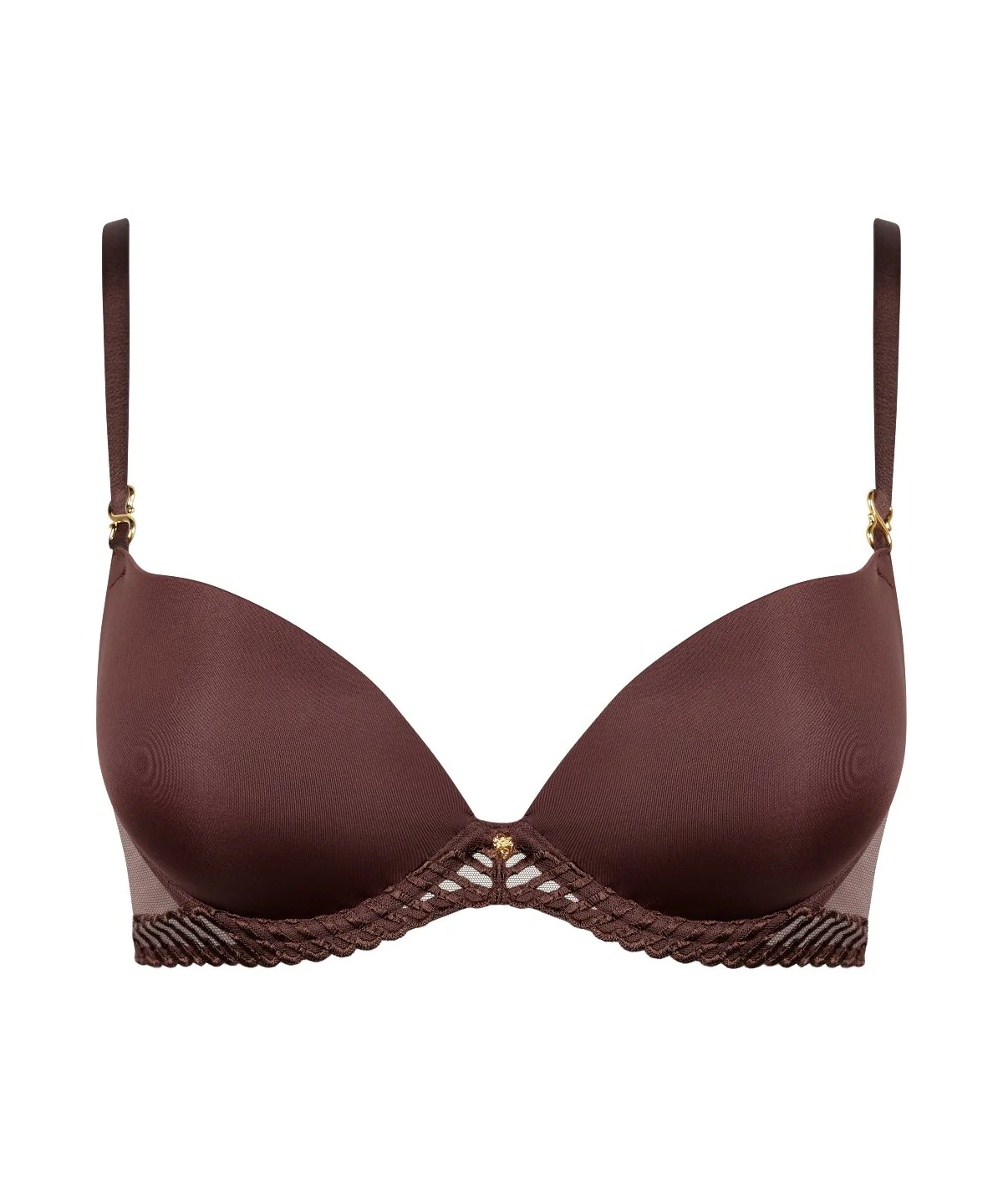 Sheer Emotion Soutien-gorge Push-up coques Sepia