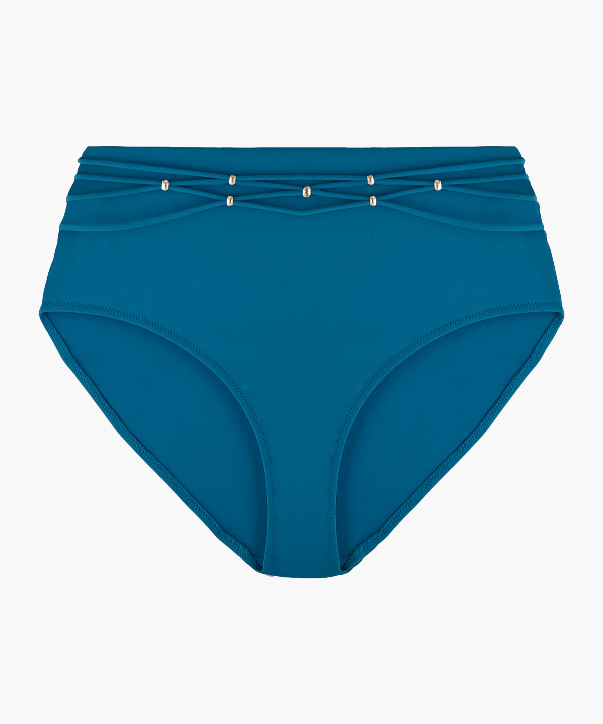 Secret Laguna Bas de maillot de bain taille haute Teal