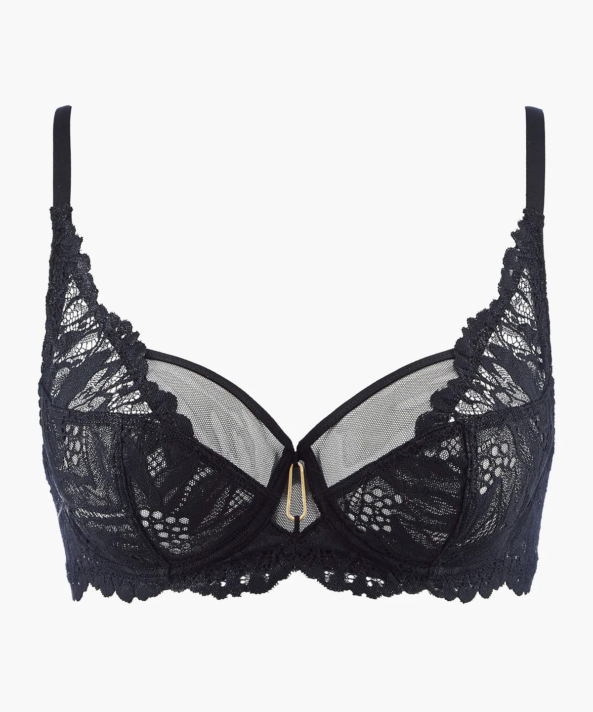 Flowermania Soutien-gorge Emboîtant Foulard Noir